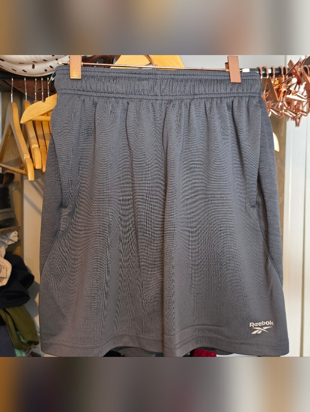 Reebok Men’s Black Athletic Shorts